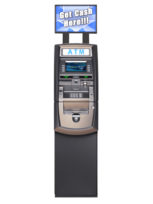 Genmega G2500 ATM with topper — front view
