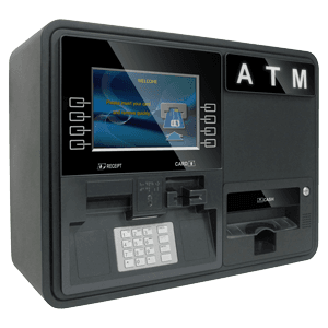 Genmega Onyx-W wall-mount ATM — left side view
