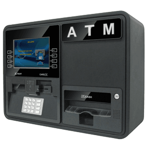 Genmega Onyx-W wall-mount ATM — right side view